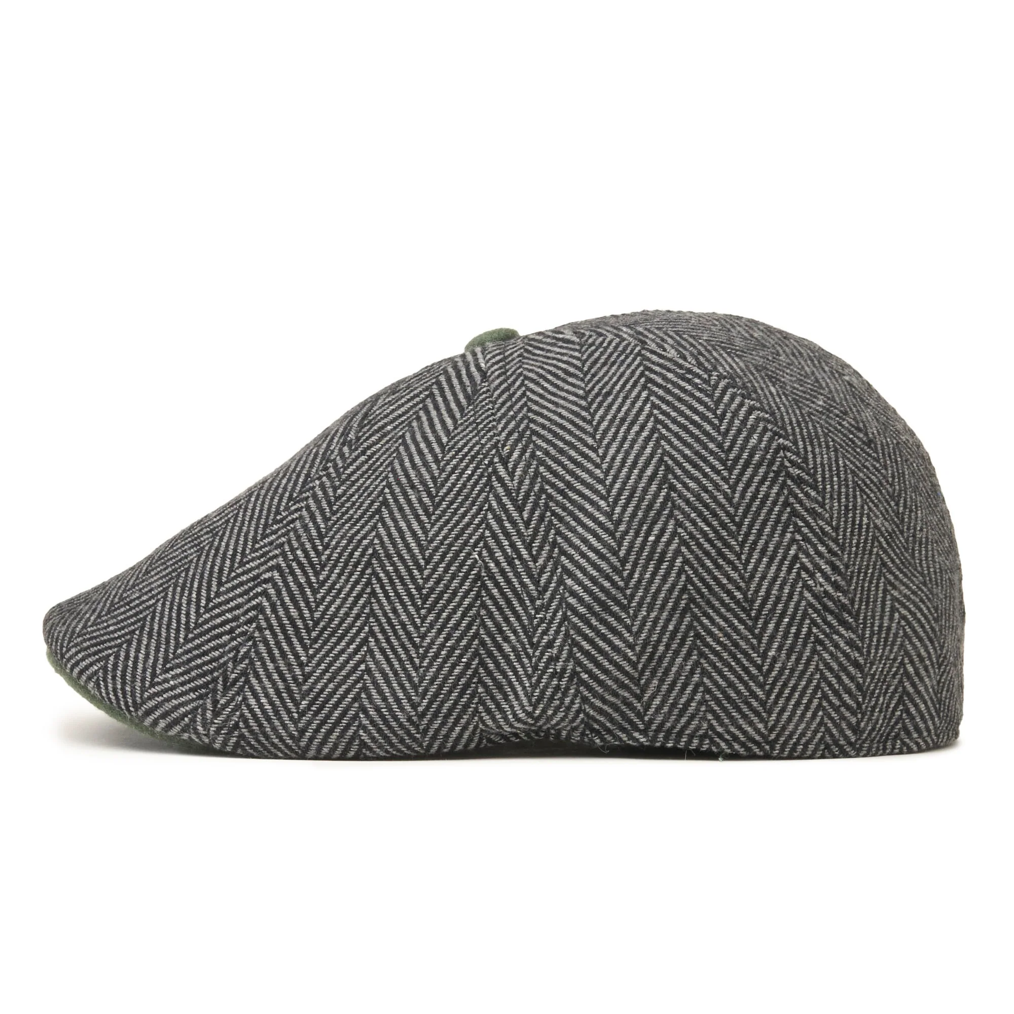 The Shamrock Peaky Boston Scally Cap - Grey Herringbone - Image 7