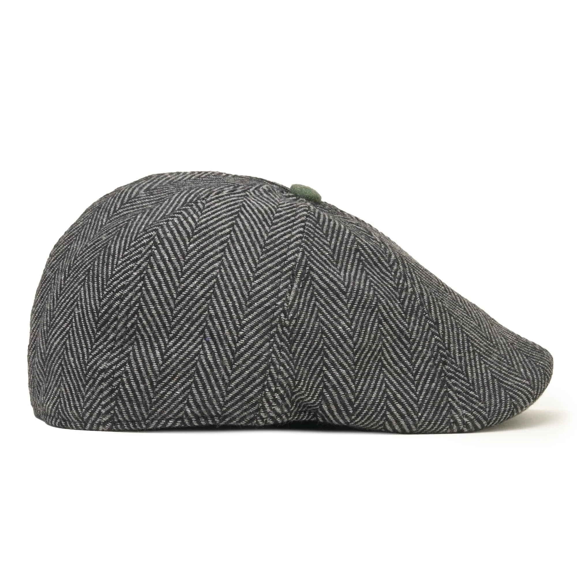 The Shamrock Peaky Boston Scally Cap - Grey Herringbone - Image 8