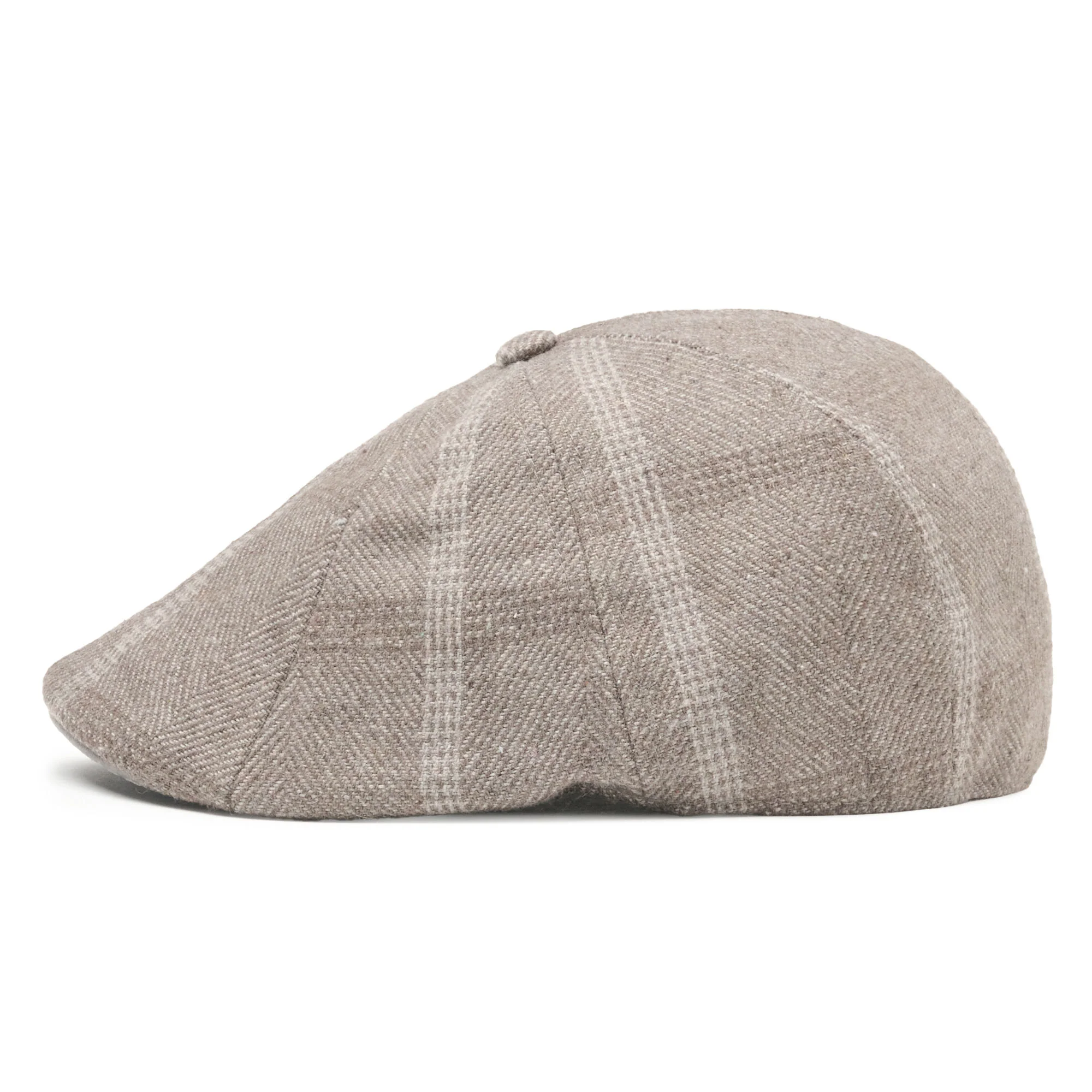 The Steel Rose Peaky Boston Scally Cap - Grey Plaid - Image 7