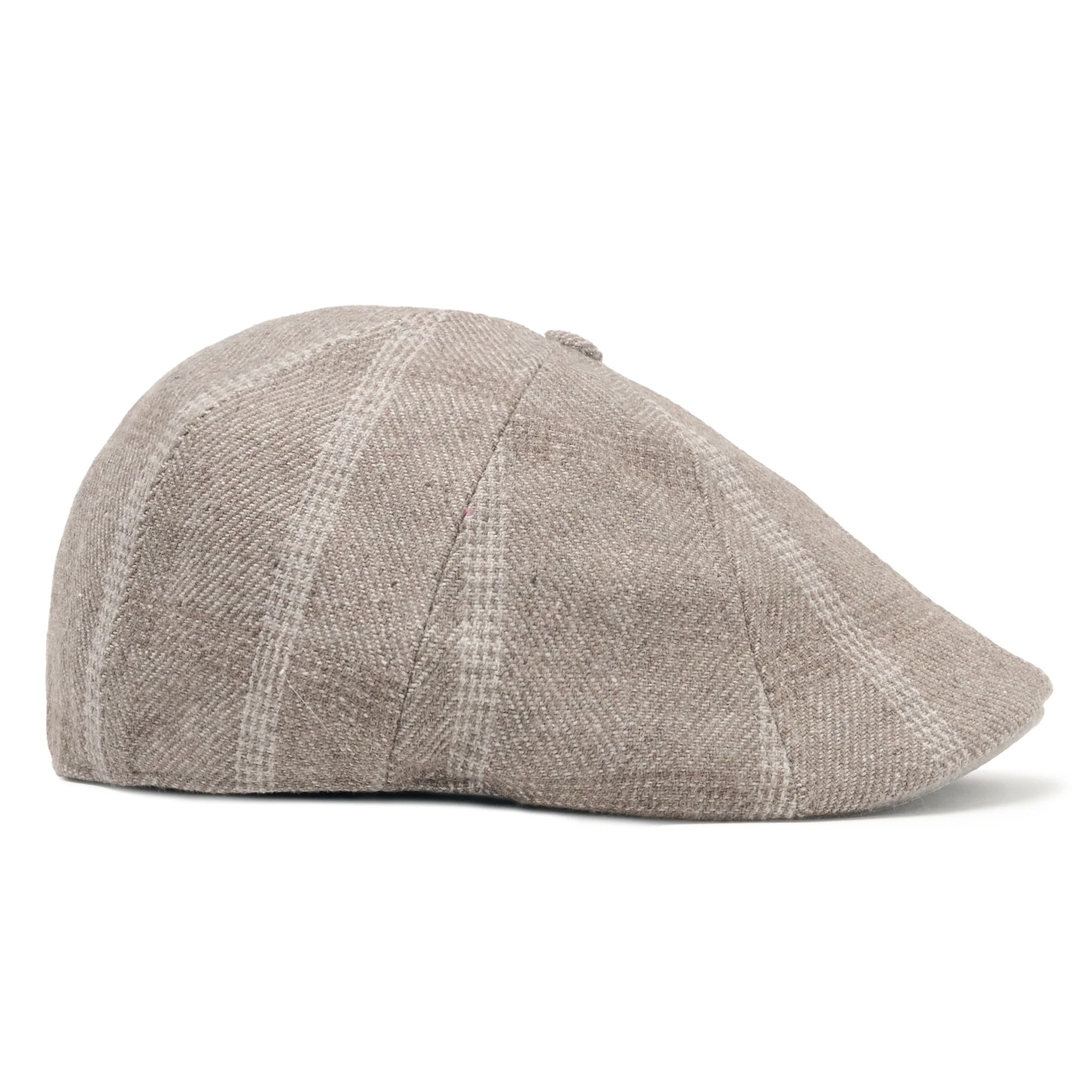 The Steel Rose Peaky Boston Scally Cap - Grey Plaid - Image 8