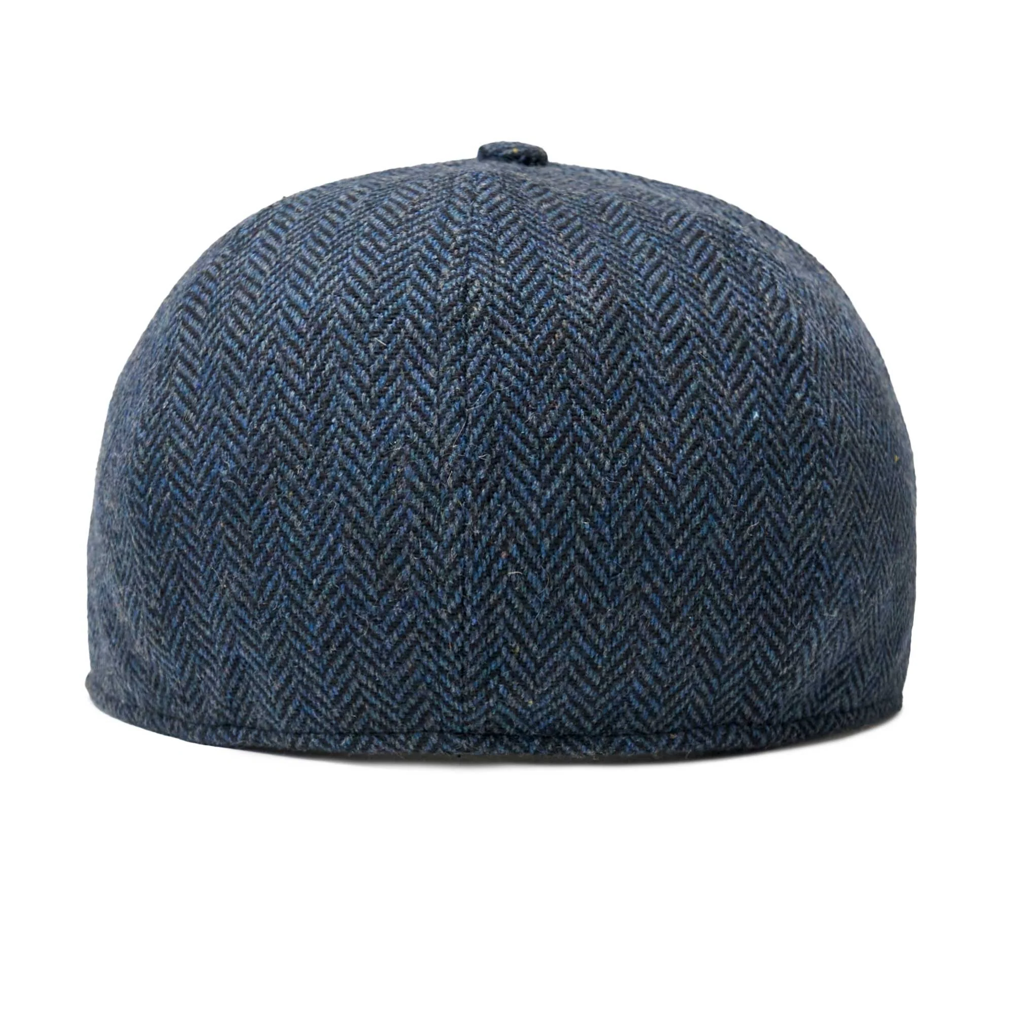 The Baker Boy Boston Scally Cap - Patriot Blue Herringbone - Image 5