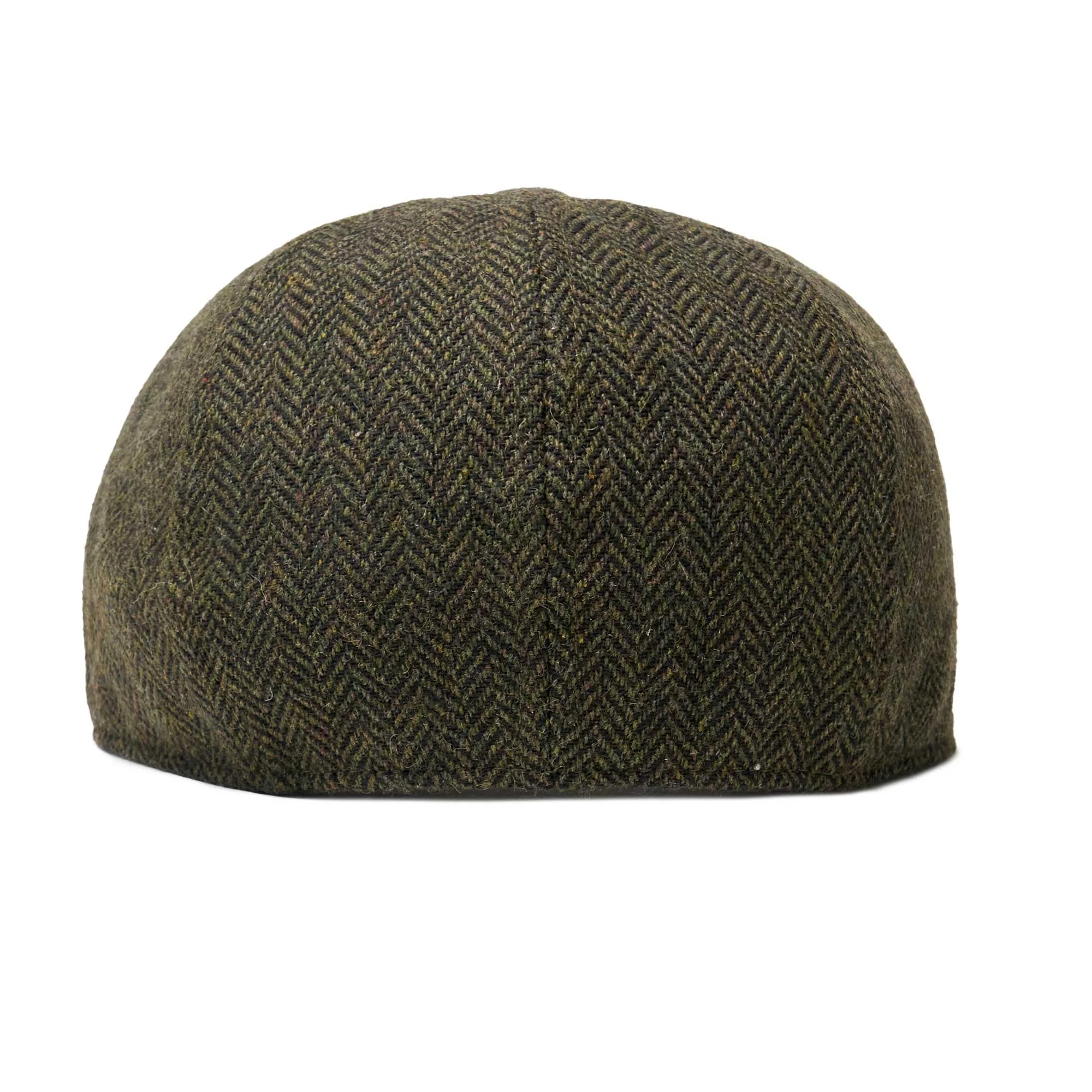 The Baker Boy Boston Scally Cap - Dark Olive Herringbone - Image 6