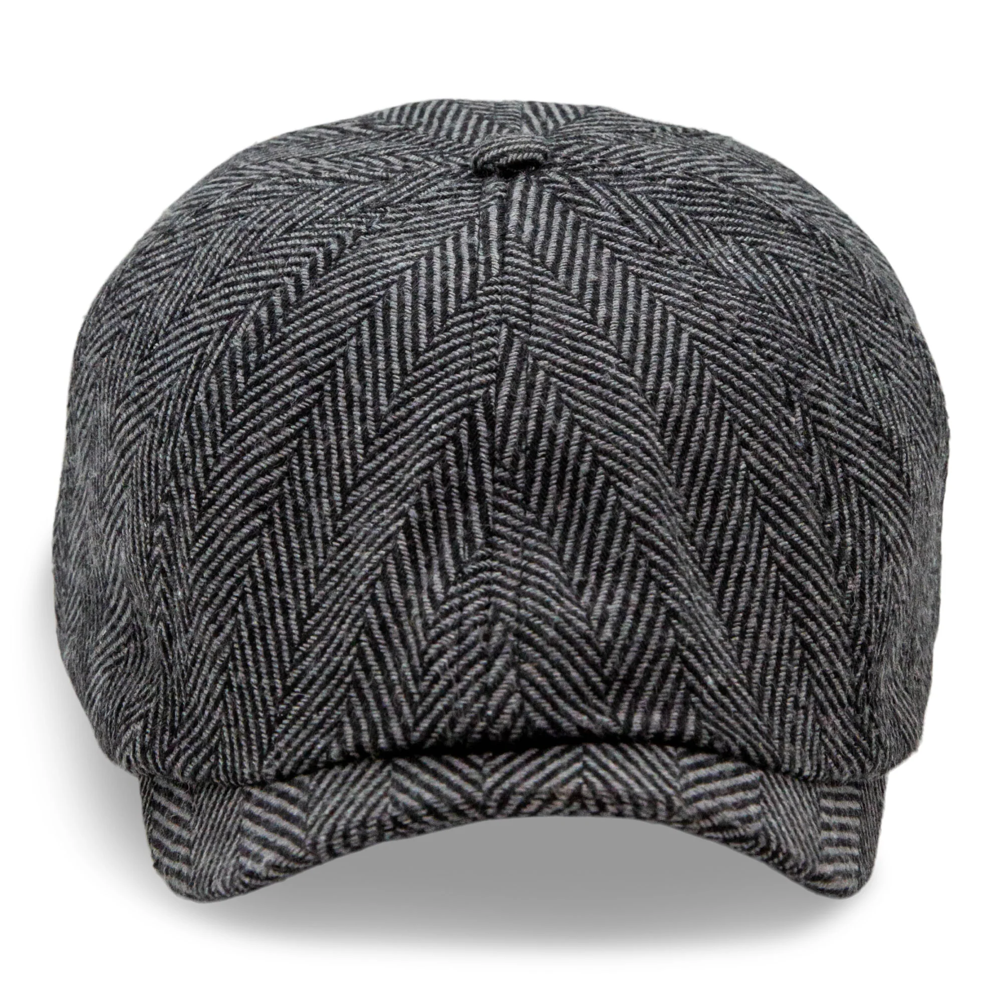 The Baker Boy Boston Scally Cap - Grey Herringbone - Image 5