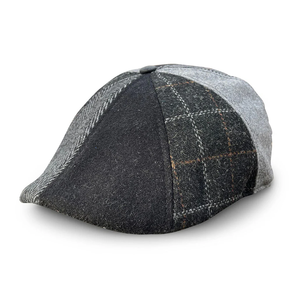 The Bootstrap Boston Scally Cap - Black & Grey Plaid - Image 4