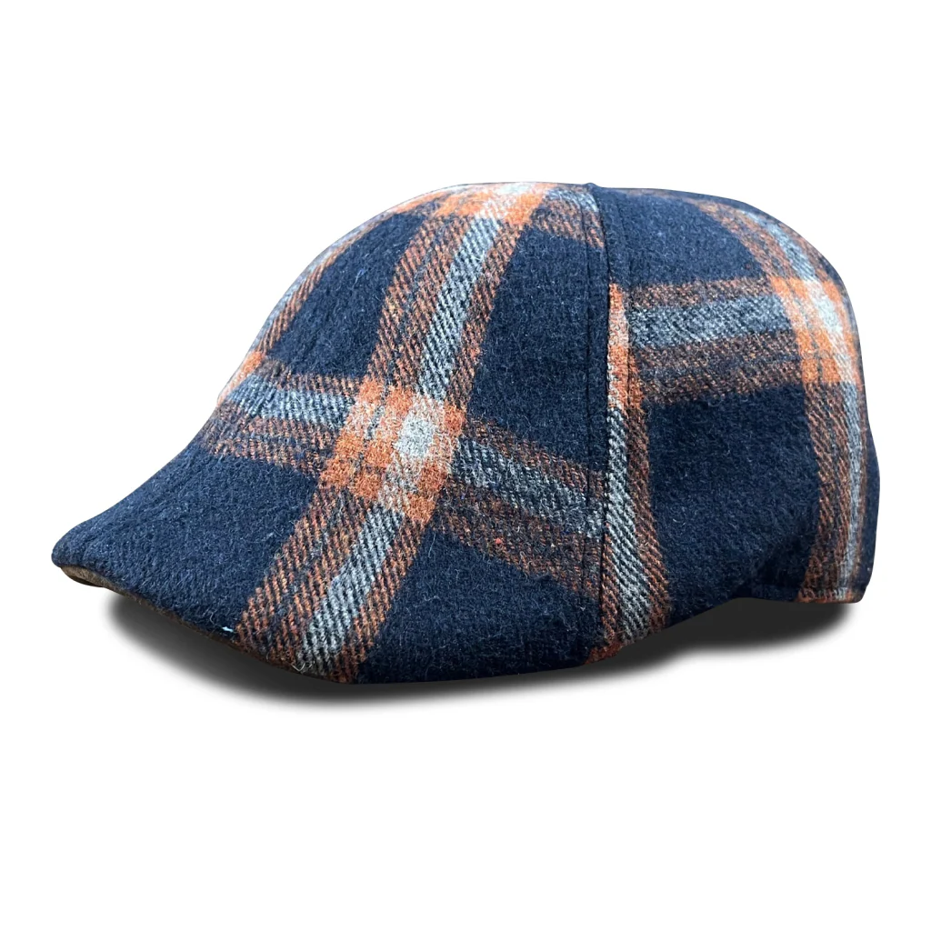 The Brawn Boston Scally Cap - Blue Plaid - Image 3