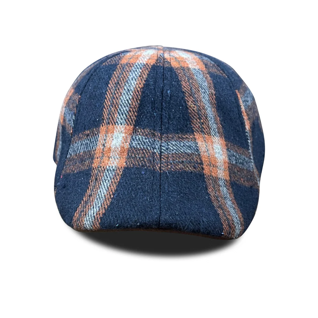 The Brawn Boston Scally Cap - Blue Plaid - Image 4