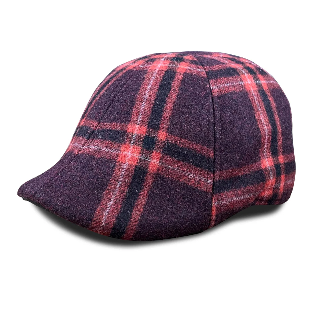 The Brawn Boston Scally Cap - Red Plaid - Image 3