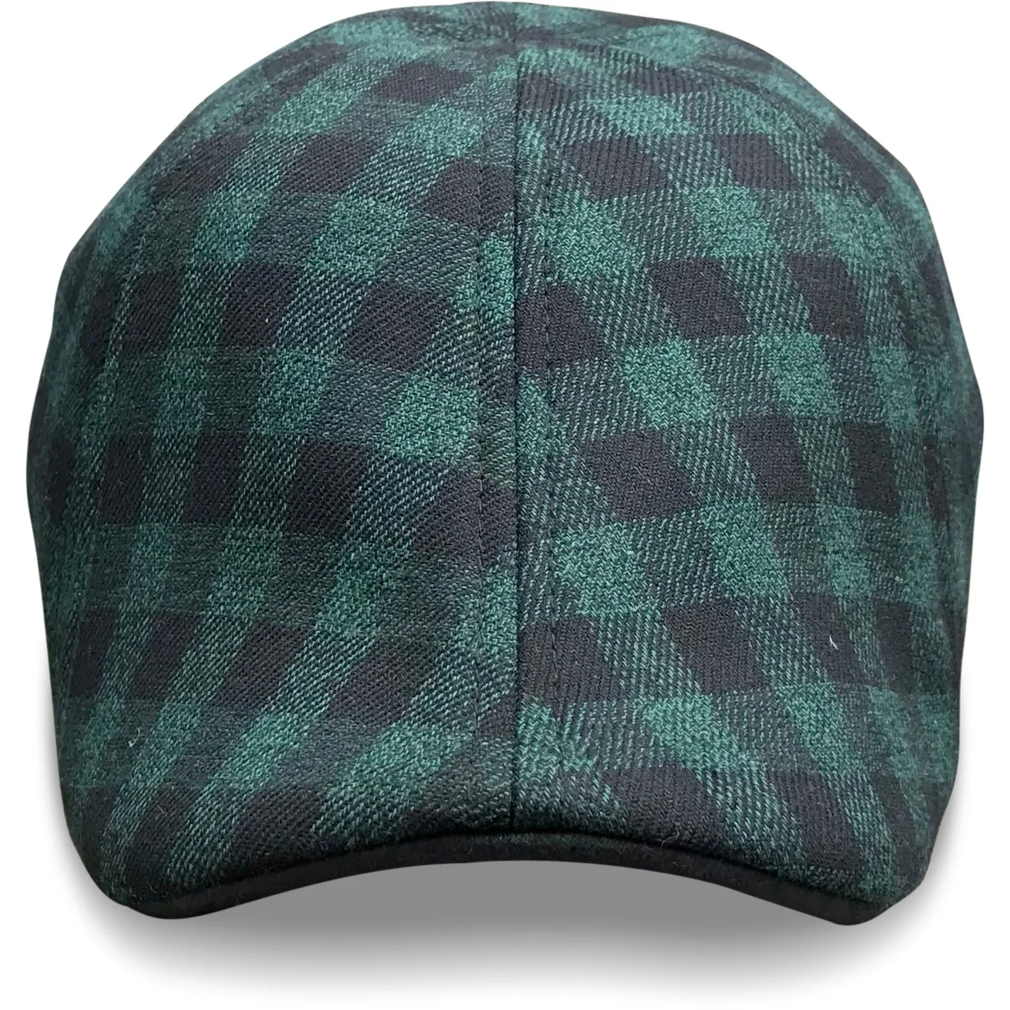 The Brogue Boston Scally Cap - Forest Green & Black Plaid - Image 3