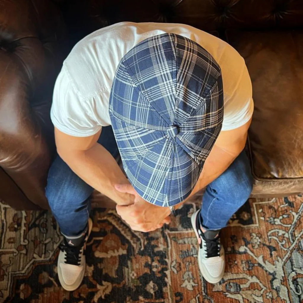The Blue House Peaky Boston Scally Cap - Plaid - Image 3