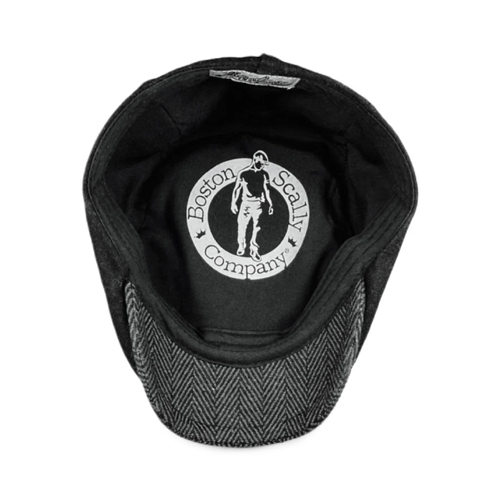 The Sidestreet Boston Scally Cap - Black - Image 2