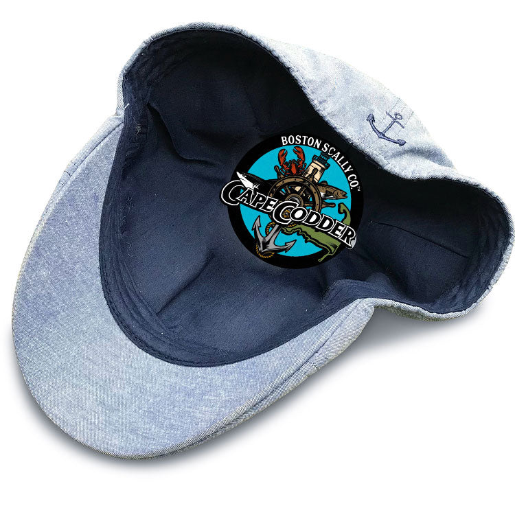 The Cape Codder Boston Scally Cap - Anchor & Saltbox Blue - Image 3