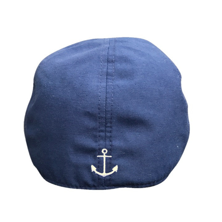 The Cape Codder Boston Scally Cap - Anchor & Marine Blue - Image 3