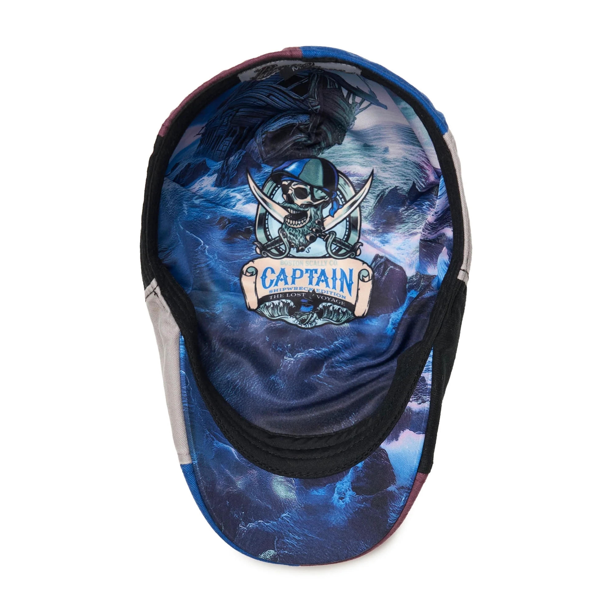 The Captain Shipwreck Edition: Lost Voyage Boston Scally Cap - Patchwork - Image 3
