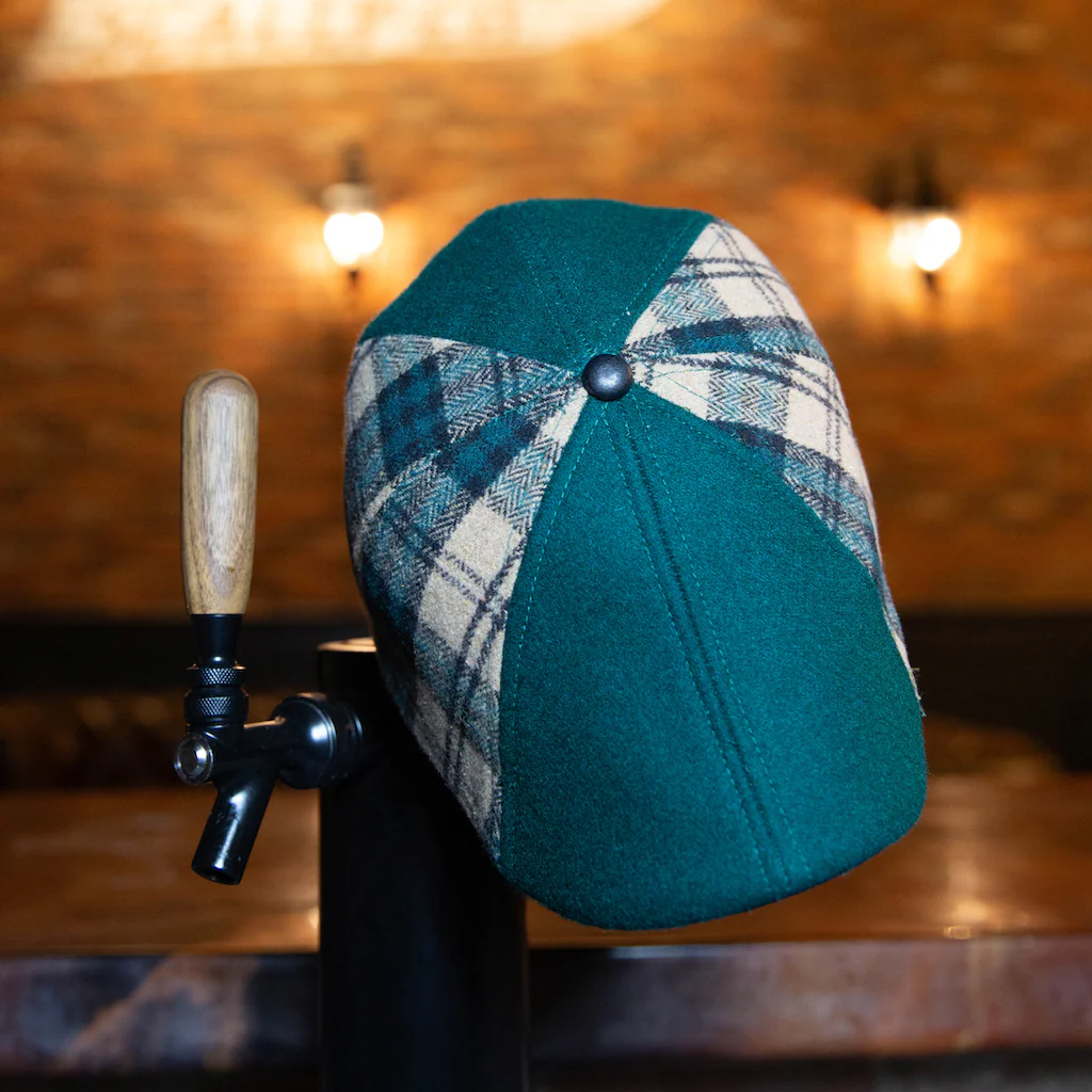 The Craic Boston Scally Cap - Emerald and Ale Plaid - Image 2