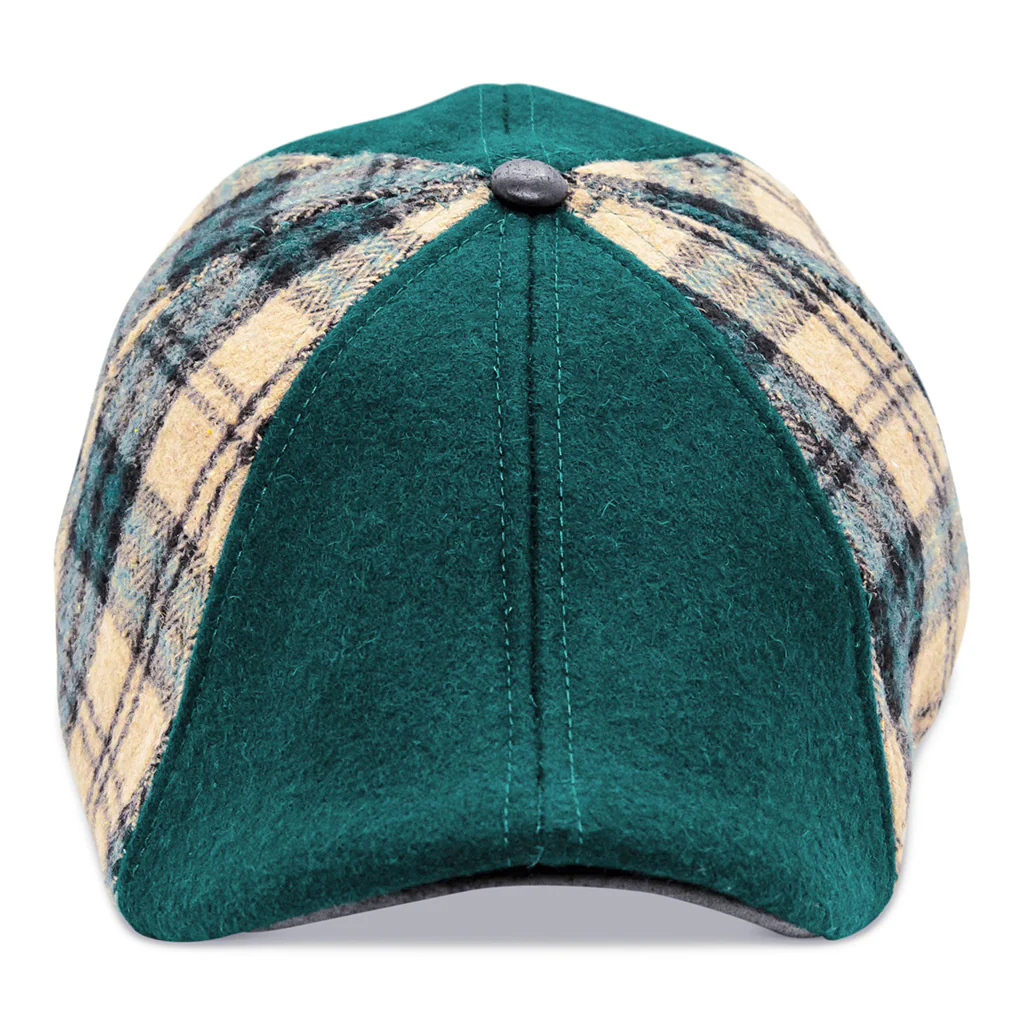 The Craic Boston Scally Cap - Emerald and Ale Plaid - Image 5