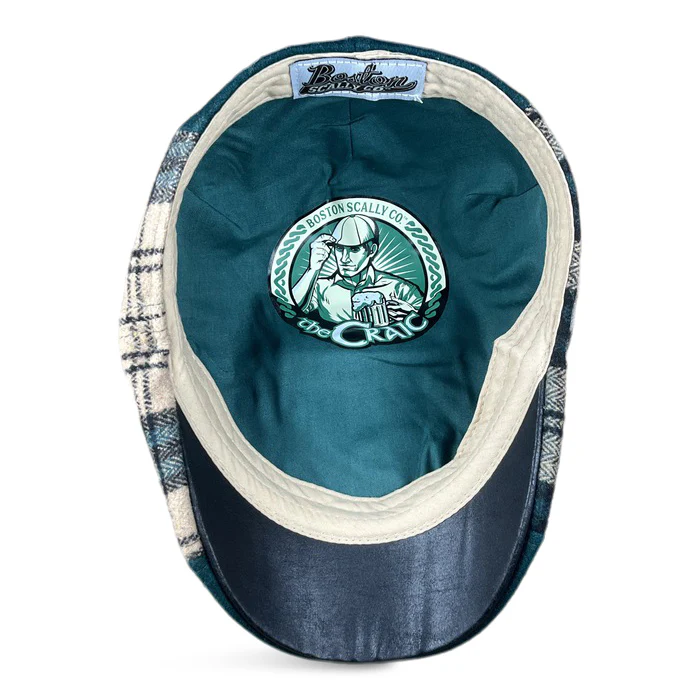 The Craic Boston Scally Cap - Emerald and Ale Plaid - Image 7