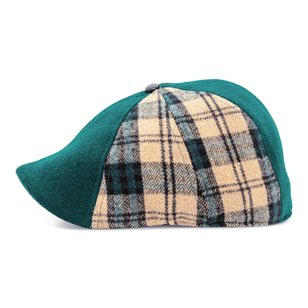The Craic Boston Scally Cap - Emerald and Ale Plaid - Image 9
