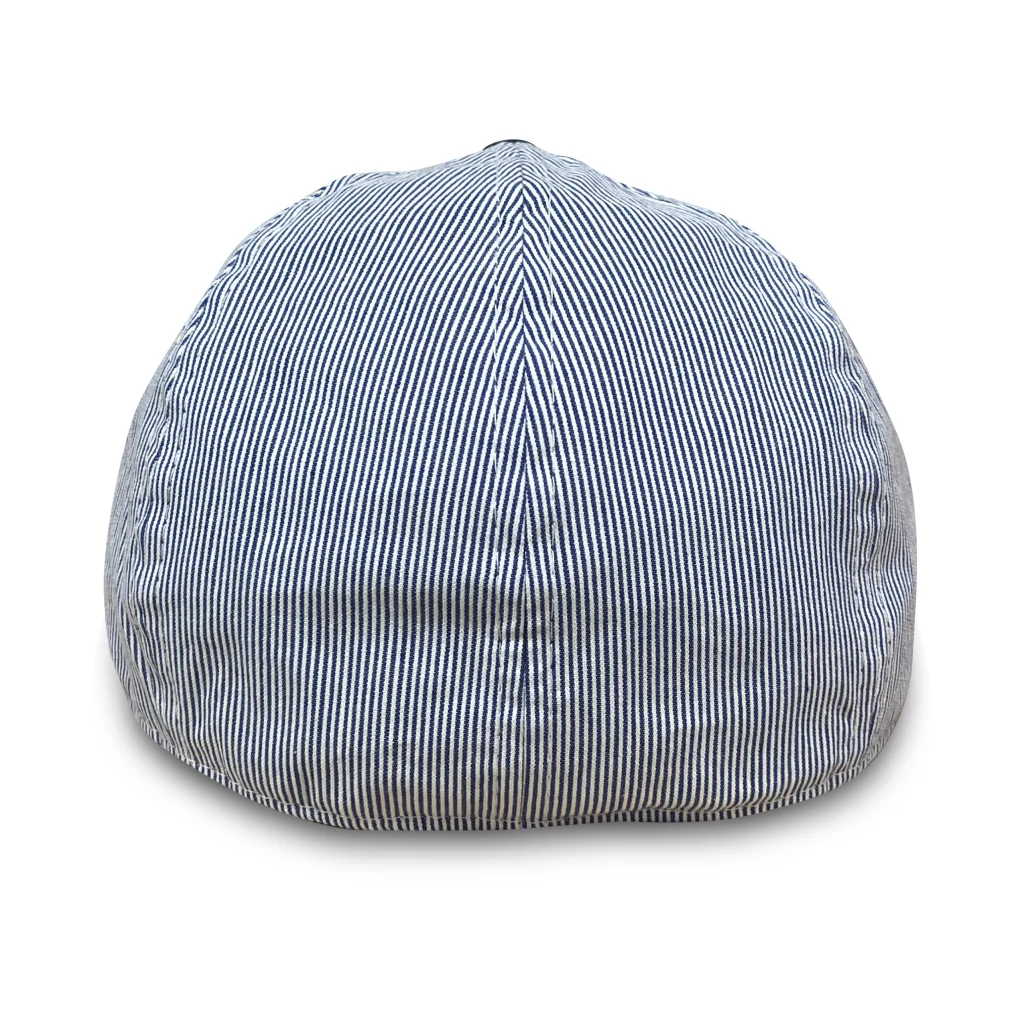 The Derby Boston Scally Cap - Blue Seersucker - Image 5