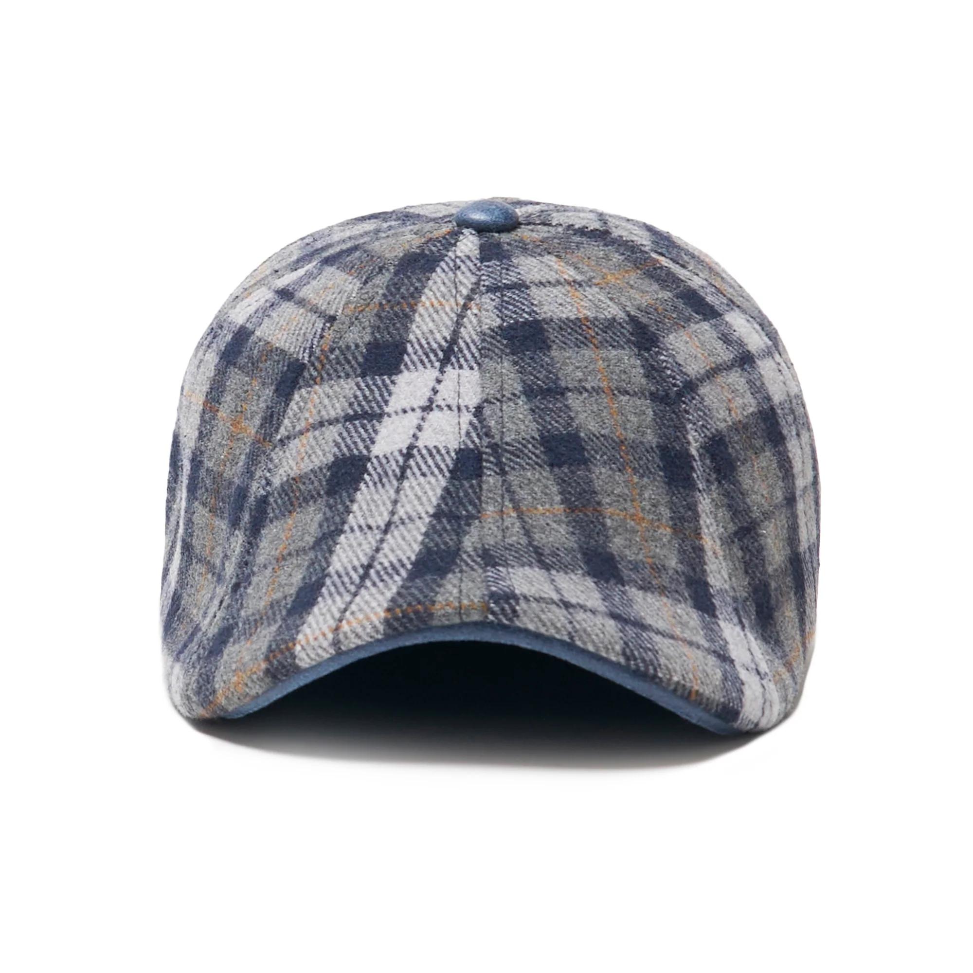 Dustin “The Diamond” Poirier Boston Scally Cap - Blue & Grey Plaid - Image 4
