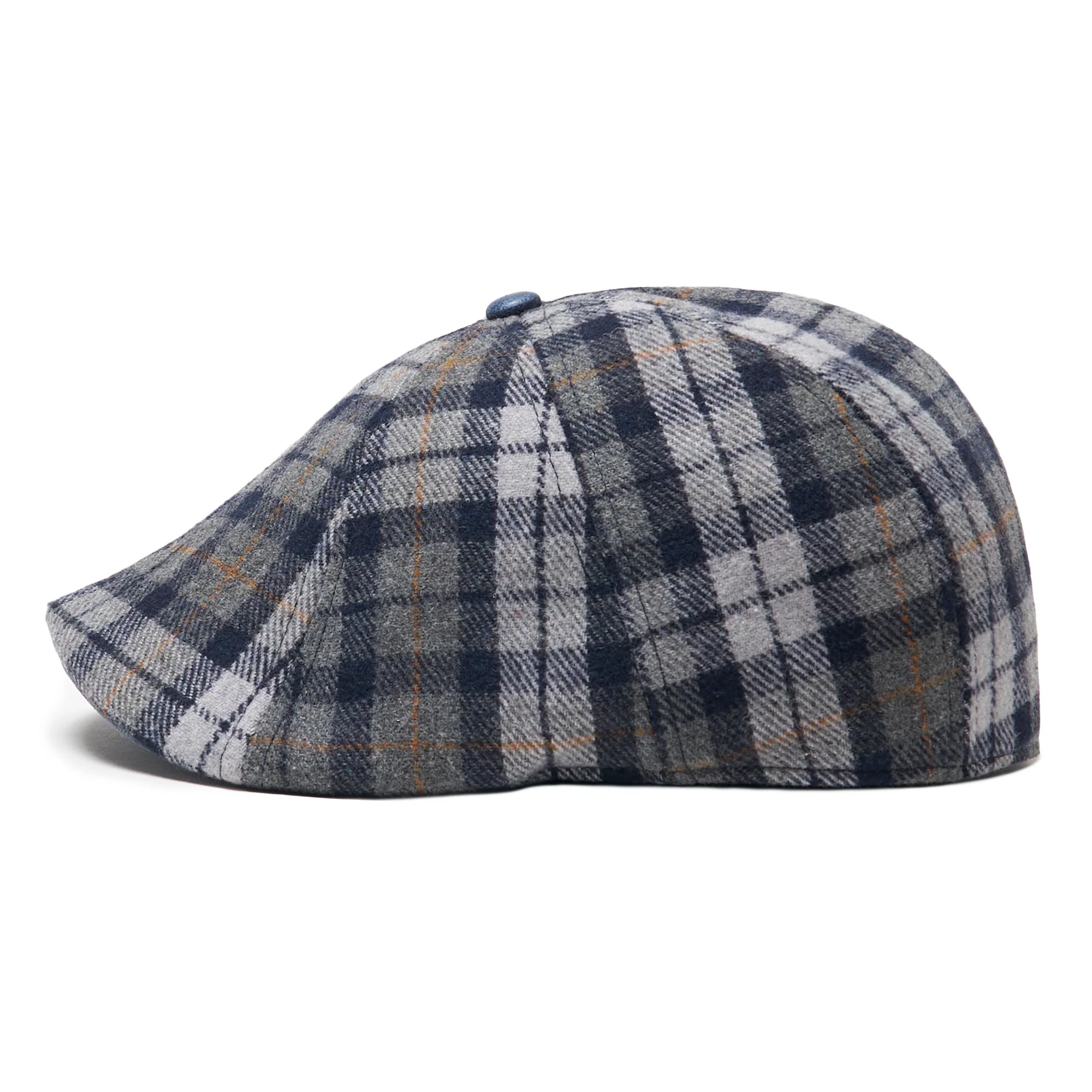 Dustin “The Diamond” Poirier Boston Scally Cap - Blue & Grey Plaid - Image 7