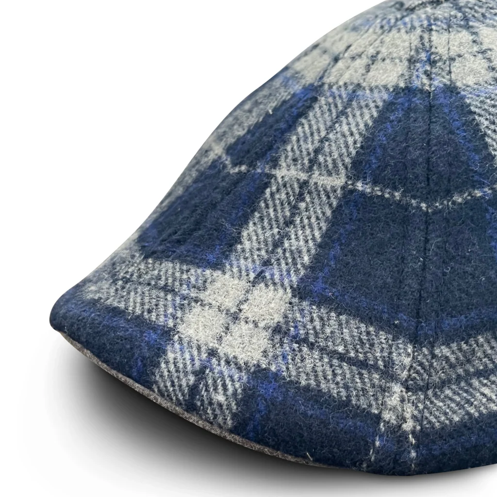 The Distillery Boston Scally Cap - Blue Mash Plaid - Image 7