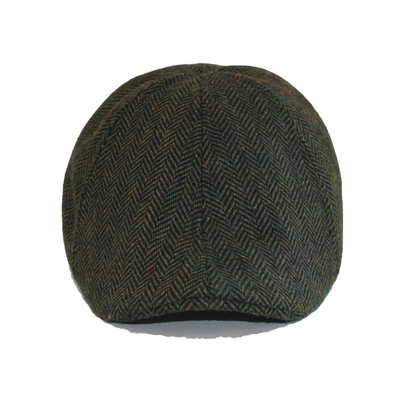 The Donnybrook Boston Scally Cap - Dark Olive Green Herringbone - Image 3