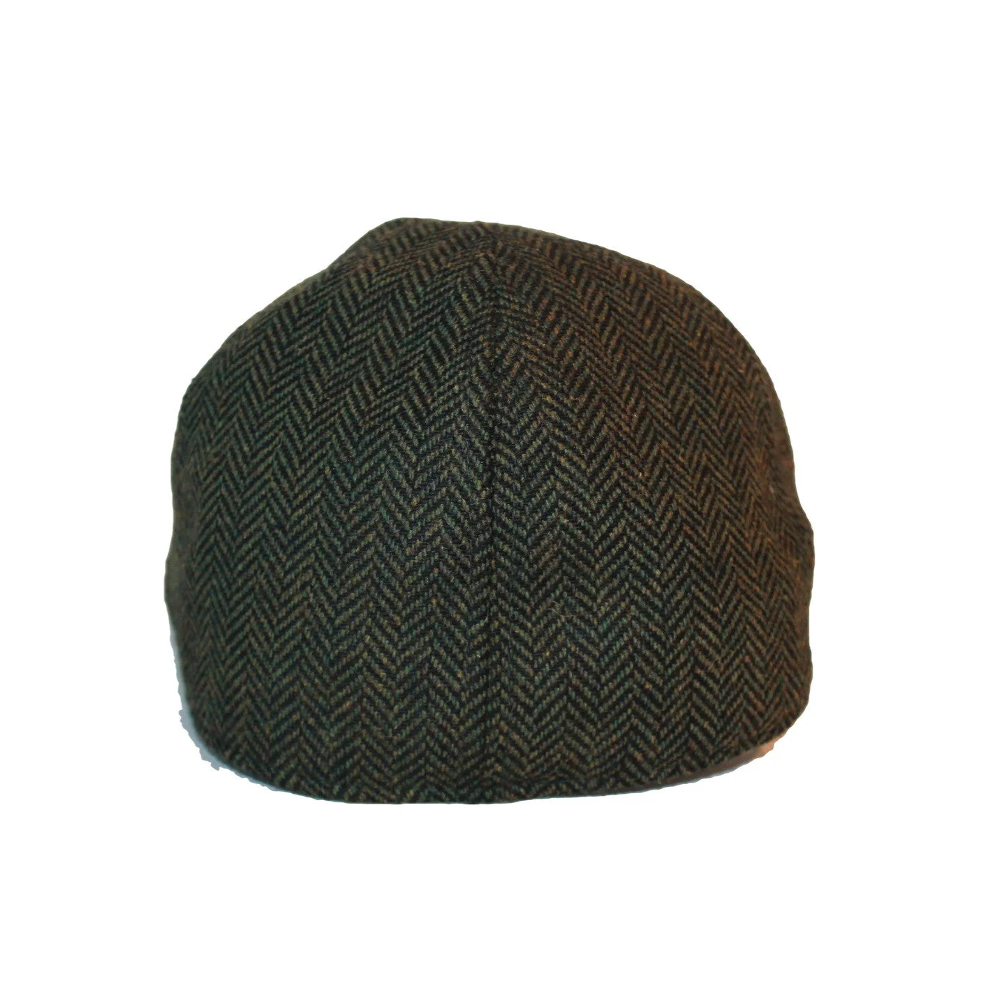 The Donnybrook Boston Scally Cap - Dark Olive Green Herringbone - Image 4