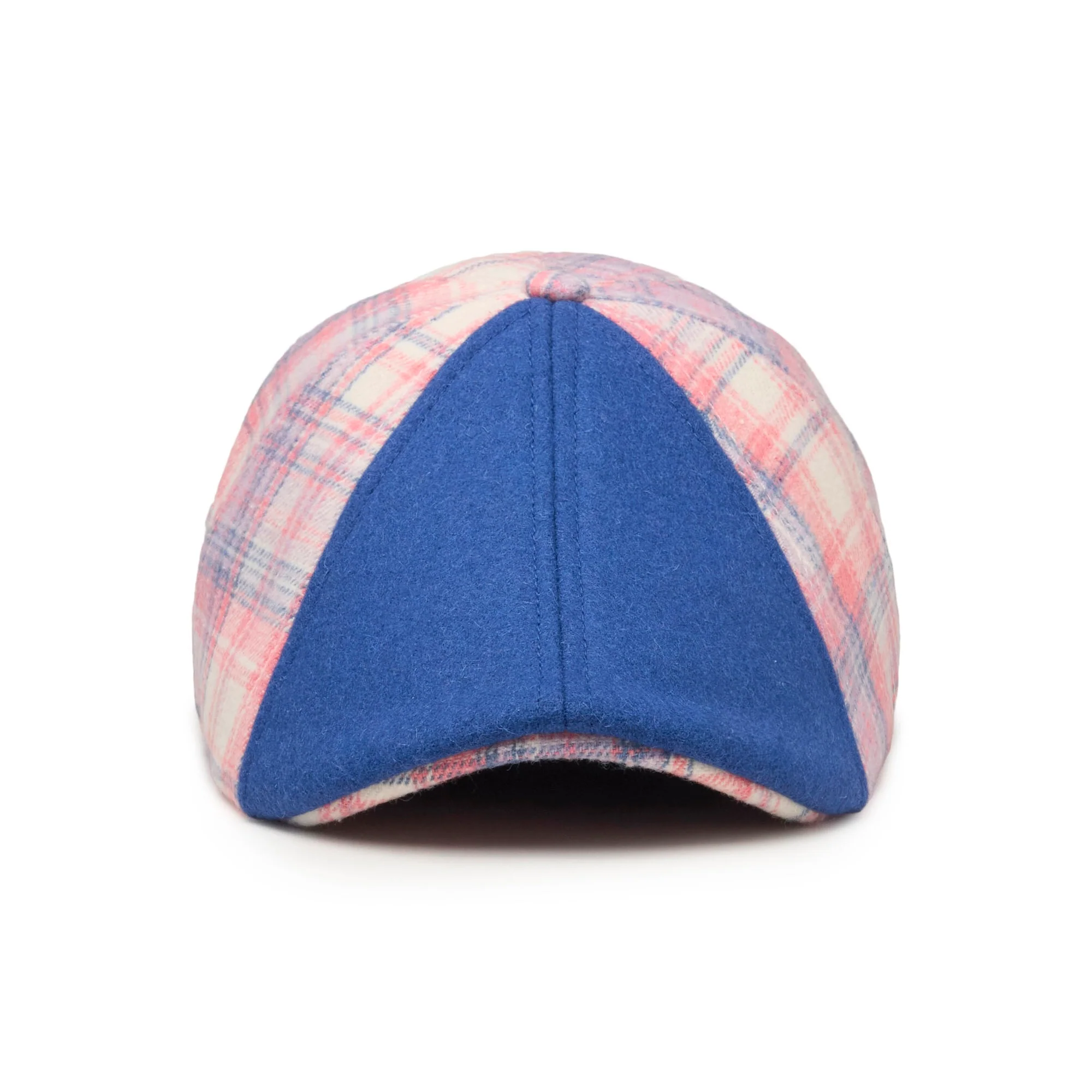 The Egghead Boston Scally Cap - Blue & Pastel Plaid - Image 4