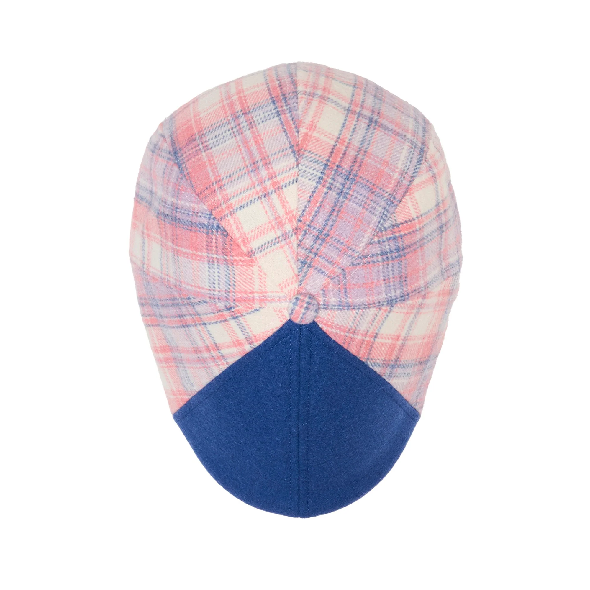 The Egghead Boston Scally Cap - Blue & Pastel Plaid - Image 6