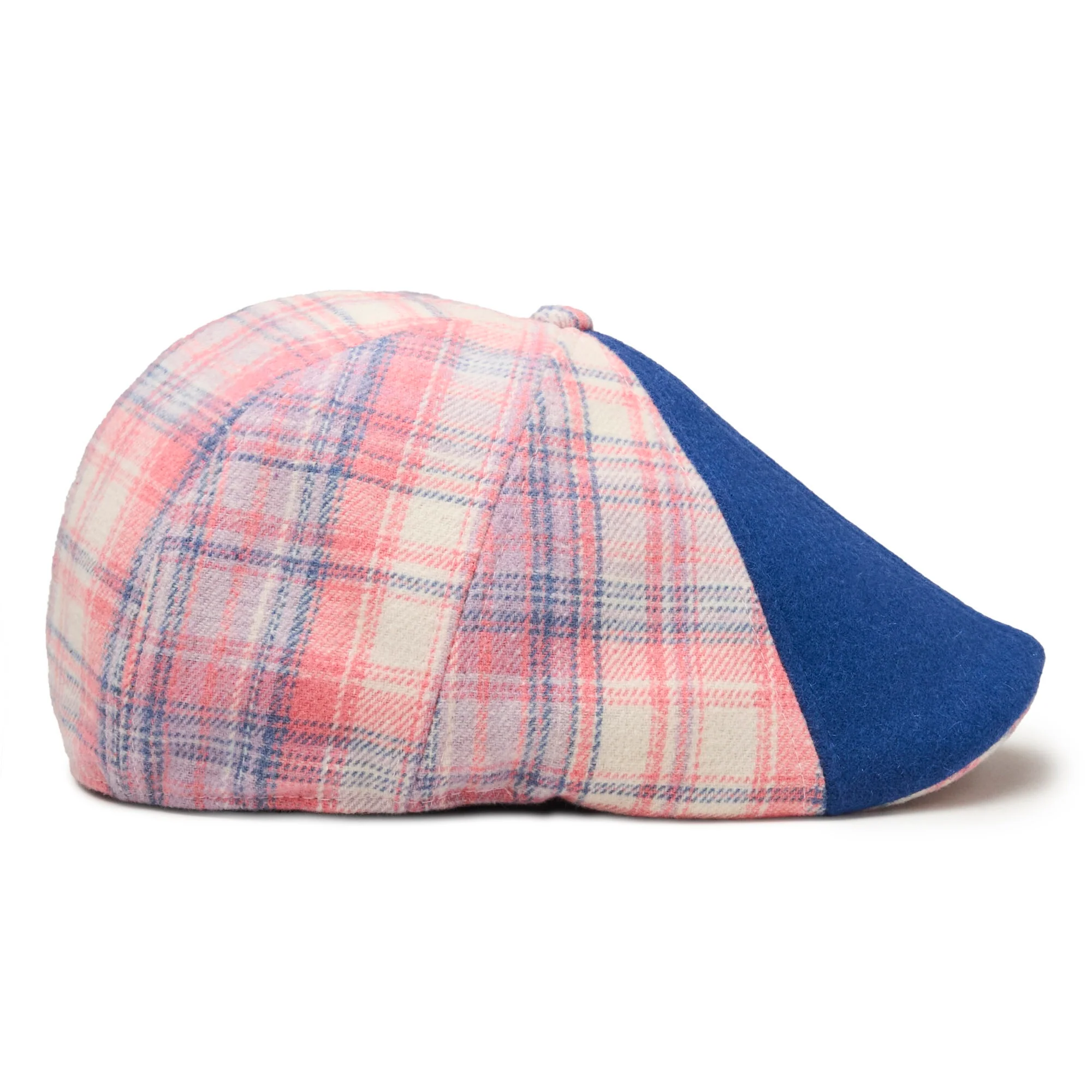 The Egghead Boston Scally Cap - Blue & Pastel Plaid - Image 8
