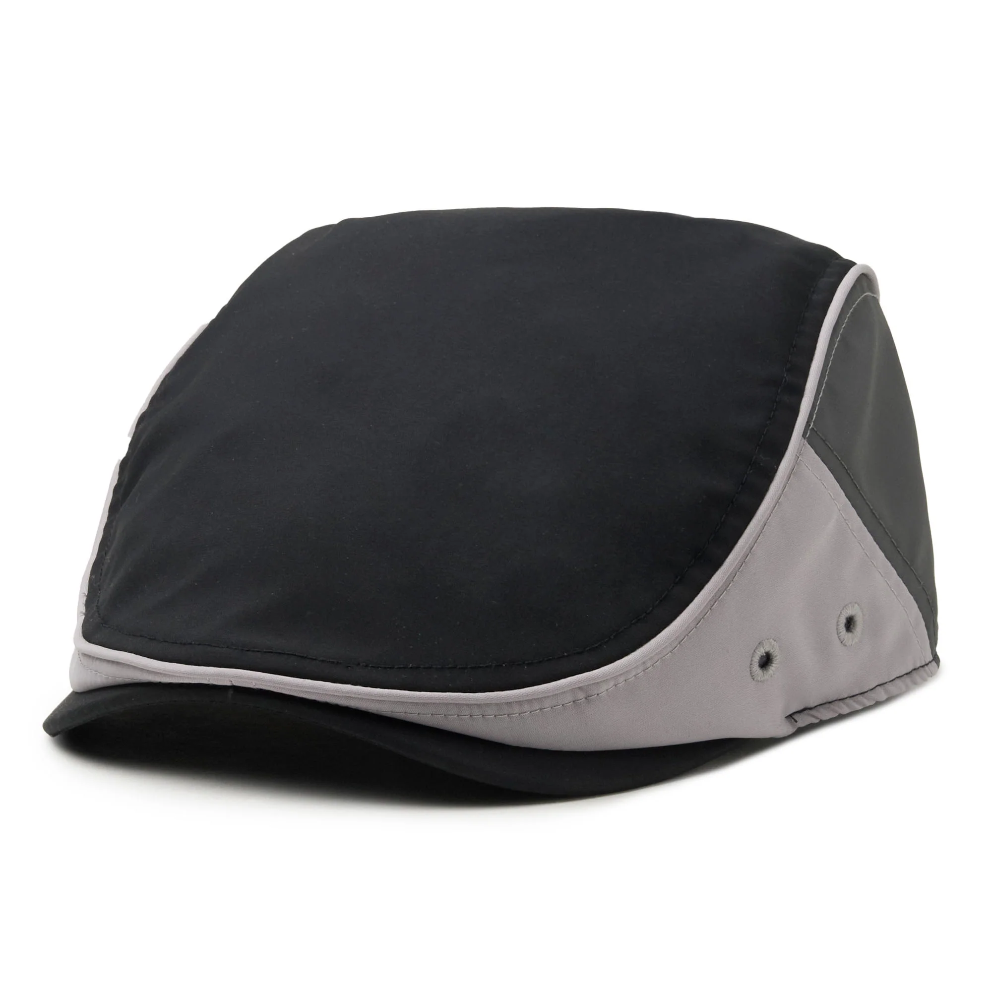 The Fairway Boston Scally Cap - Black with Grey - Image 4