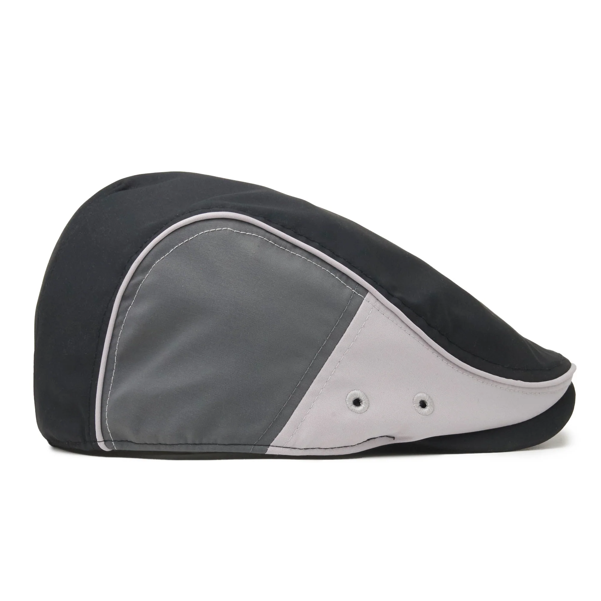 The Fairway Boston Scally Cap - Black with Grey - Image 9