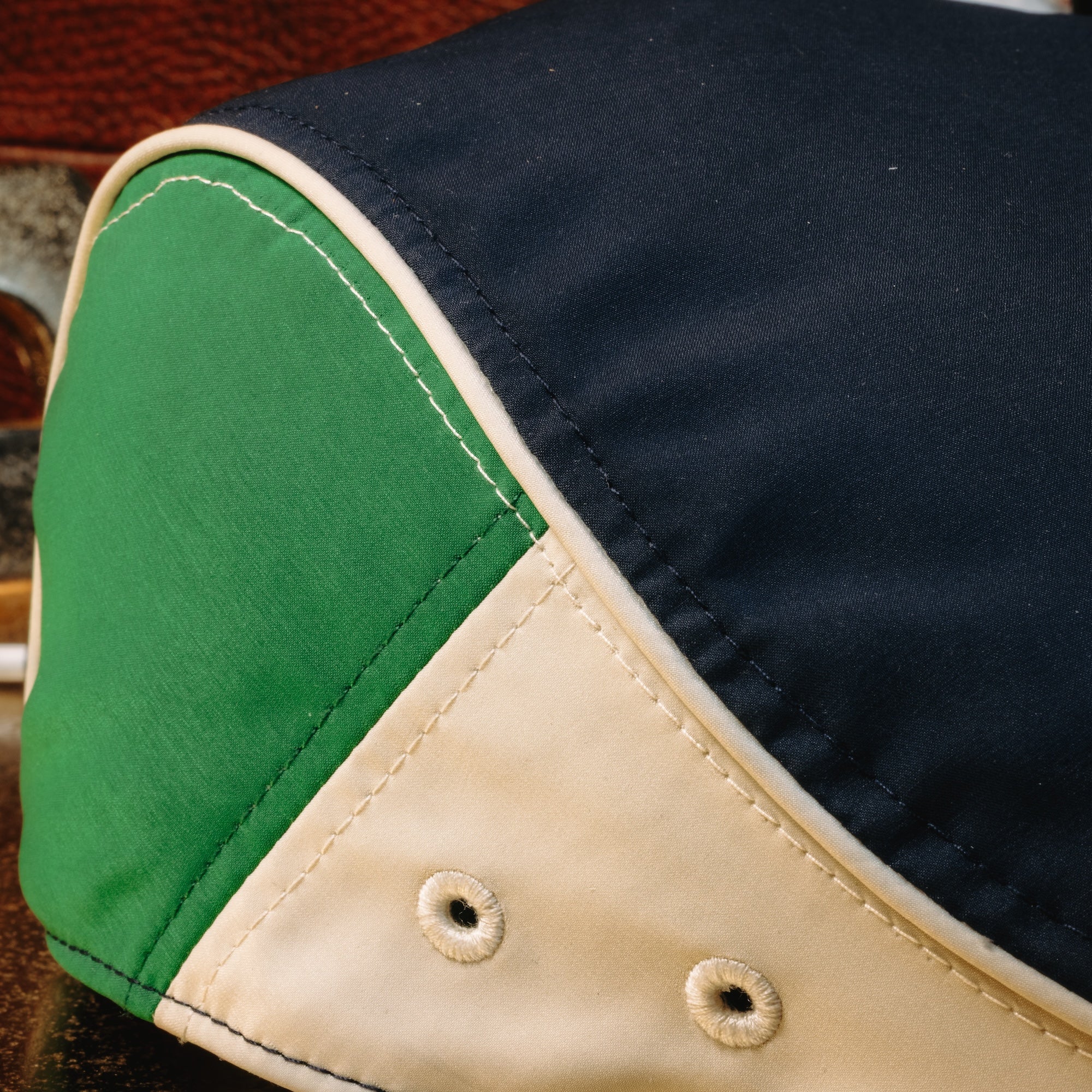 The Fairway Boston Scally Cap - Navy with Green - Image 13