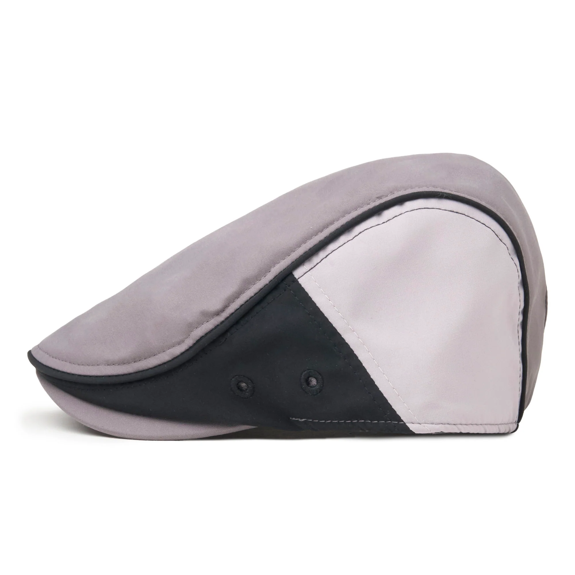 The Fairway Boston Scally Cap - Grey with Black - Image 8