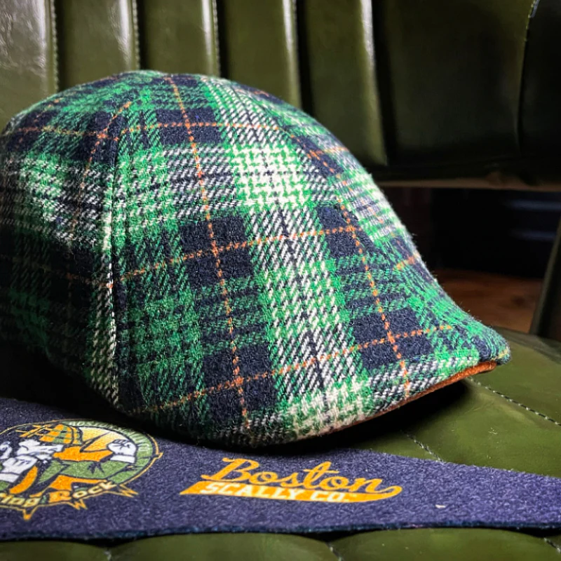 The Fighting Rock Boston Scally Cap - Green Plaid - Image 2