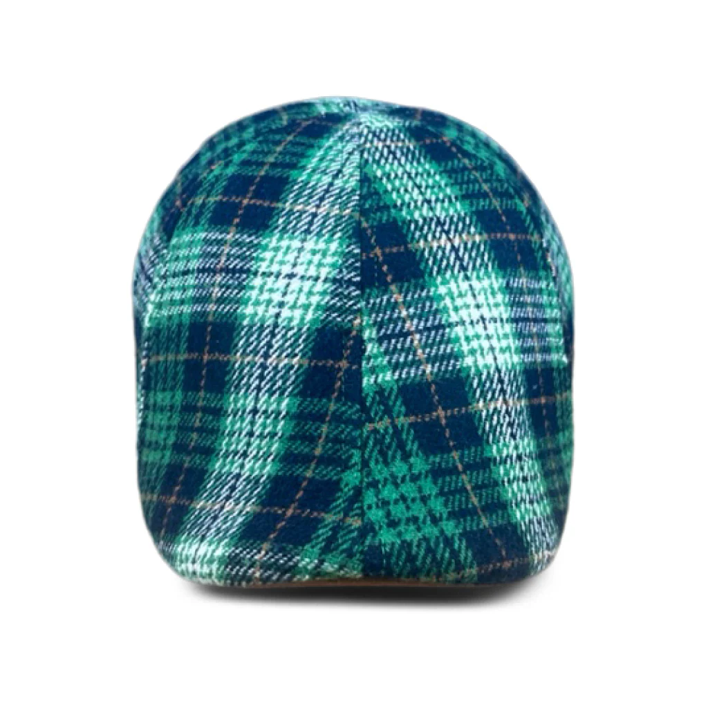 The Fighting Rock Boston Scally Cap - Green Plaid - Image 5