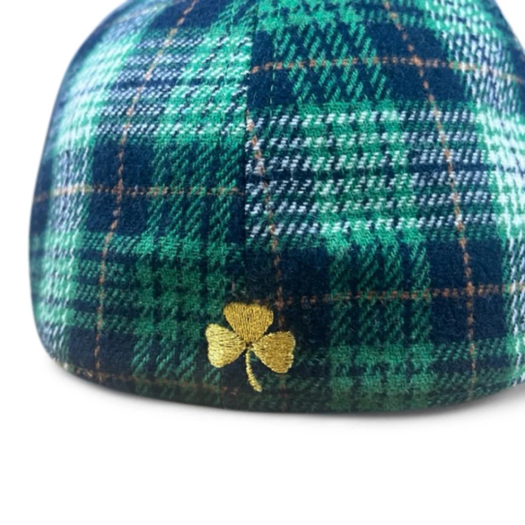 The Fighting Rock Boston Scally Cap - Green Plaid - Image 7