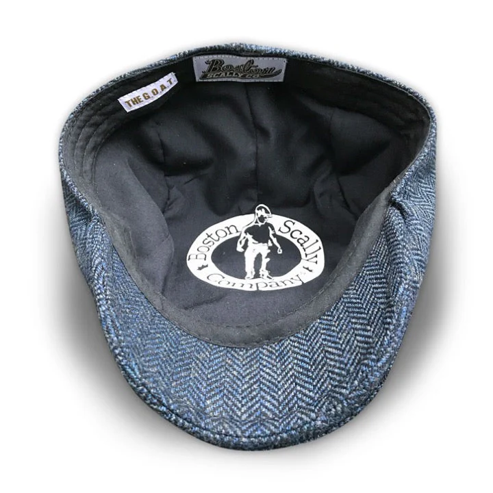 The G.O.A.T. Collectors Edition Boston Scally Cap - Patriot Blue Herringbone - Image 3