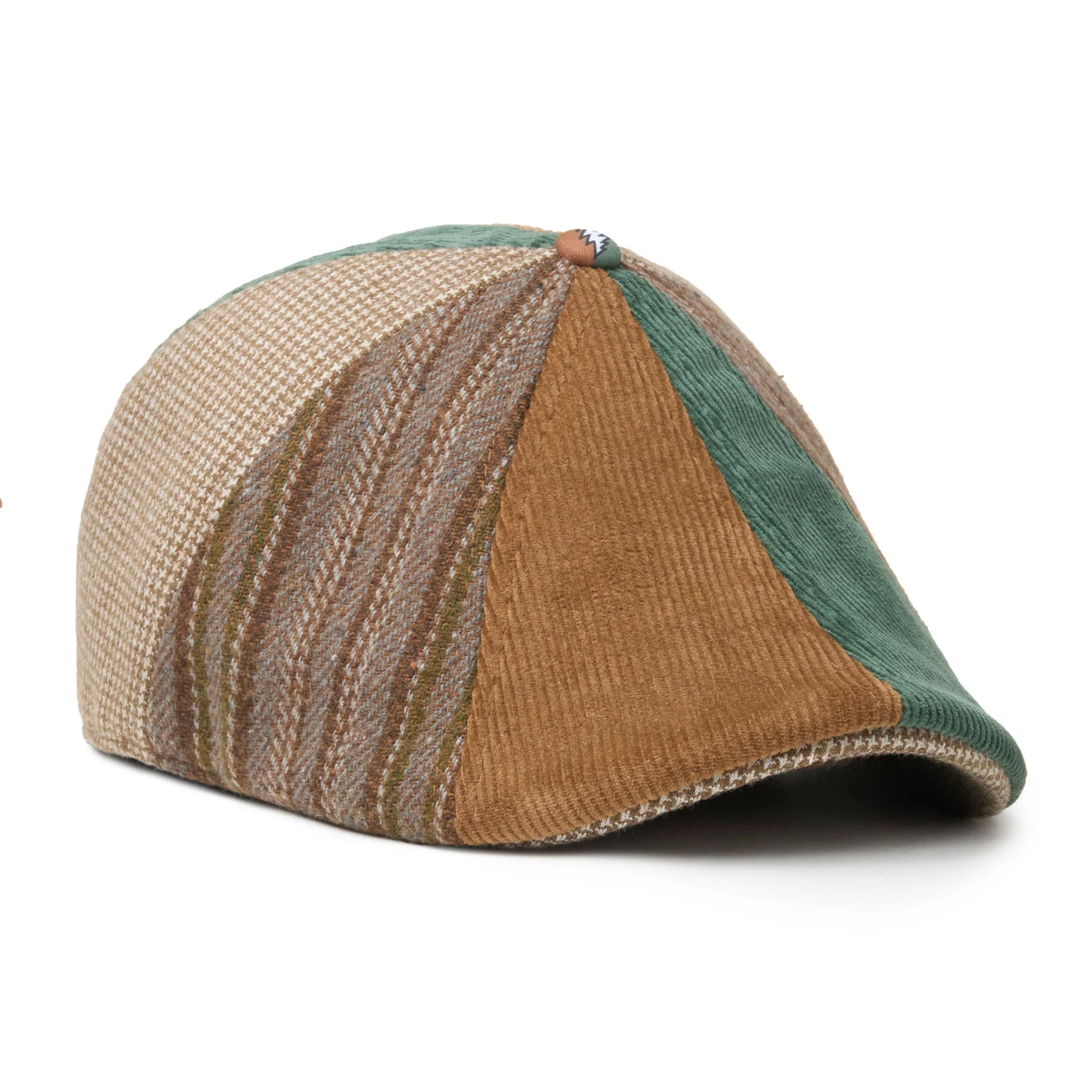 The Grateful Dead Dancing Bears Boston Scally Cap - Truckin' Patchwork