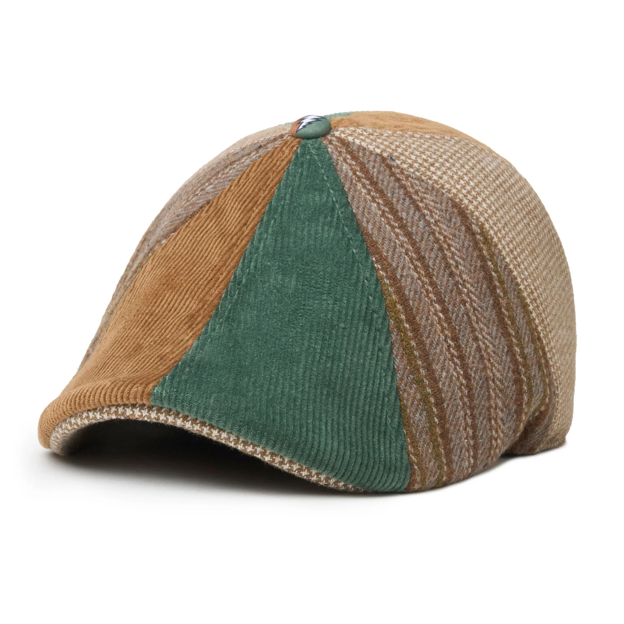 The Grateful Dead Dancing Bears Boston Scally Cap - Truckin' Patchwork - Image 4
