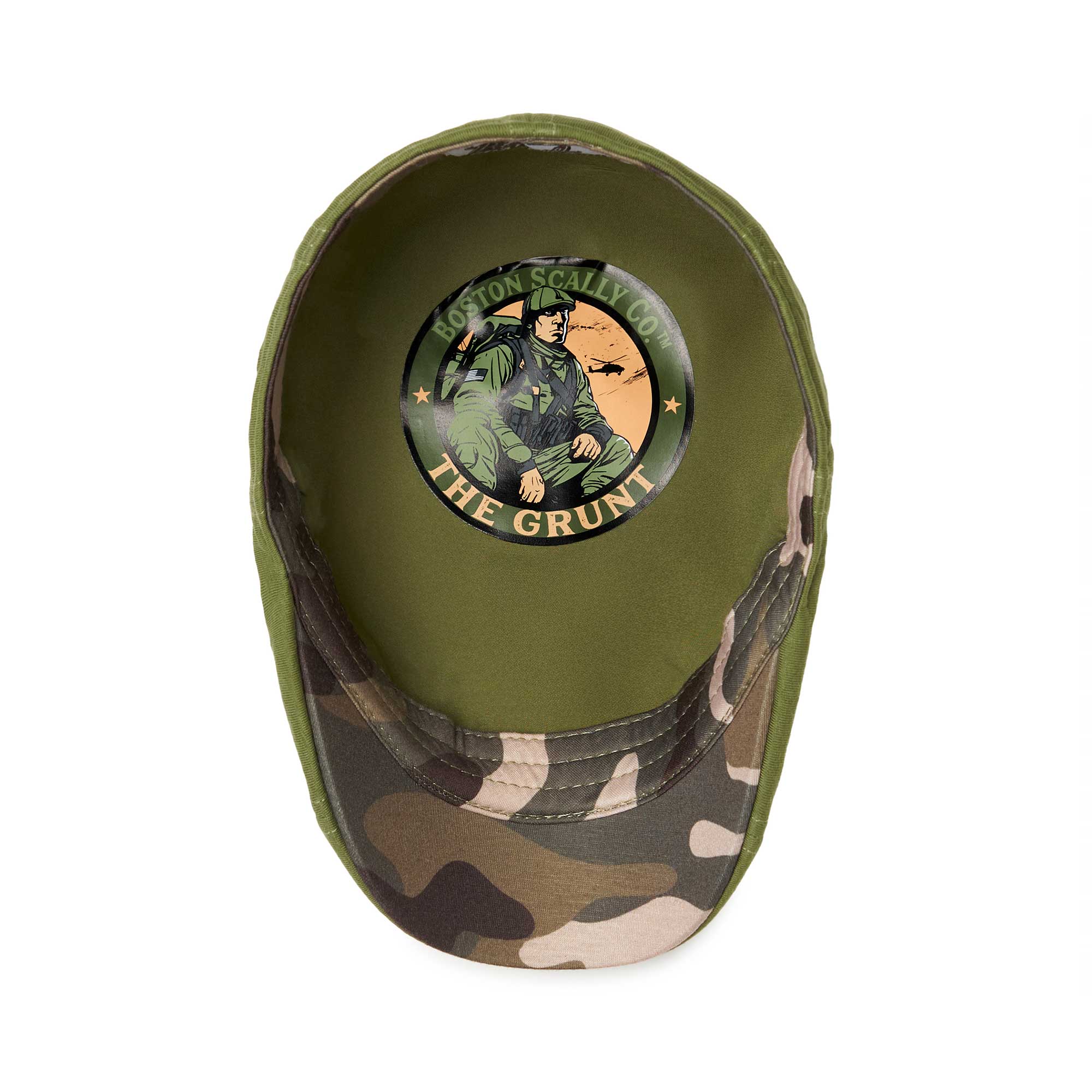The Grunt Boston Scally Cap - Army Green - Image 2