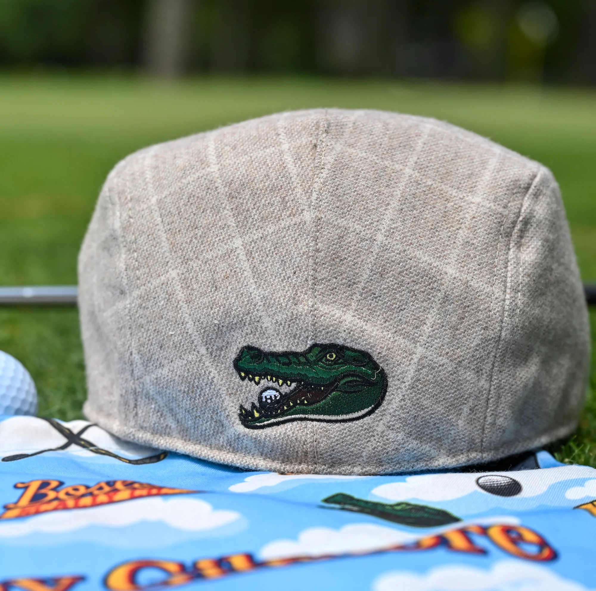 Happy Gilmore Boston Scally Cap - Beige Plaid - Image 10