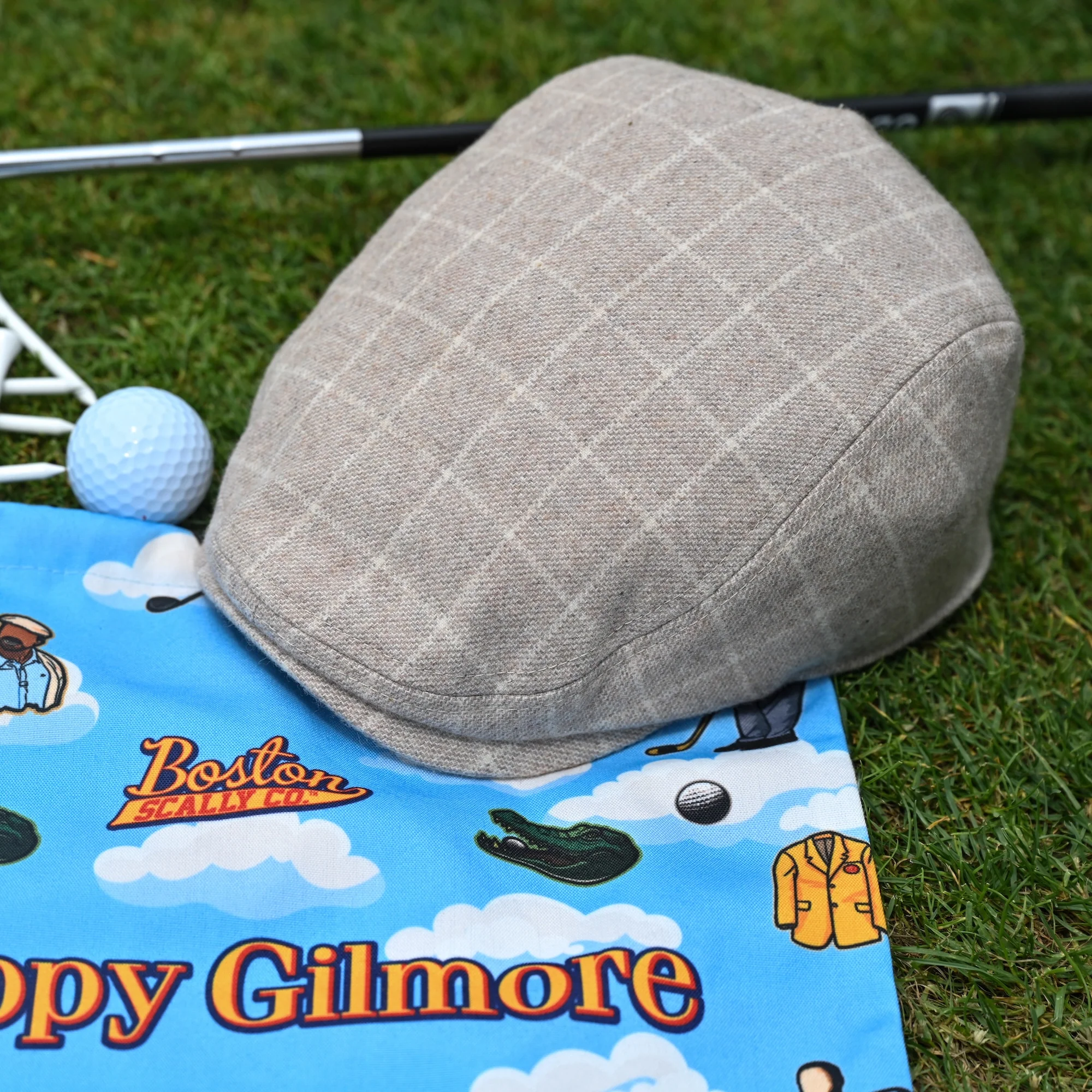 Happy Gilmore Boston Scally Cap - Beige Plaid - Image 11