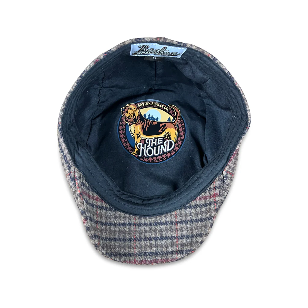The Hound Boston Scally Cap - Brown Houndstooth - Image 3