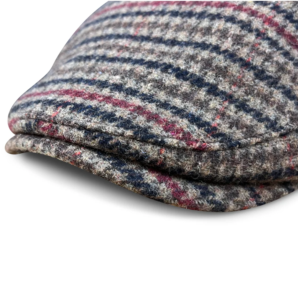 The Hound Boston Scally Cap - Brown Houndstooth - Image 5