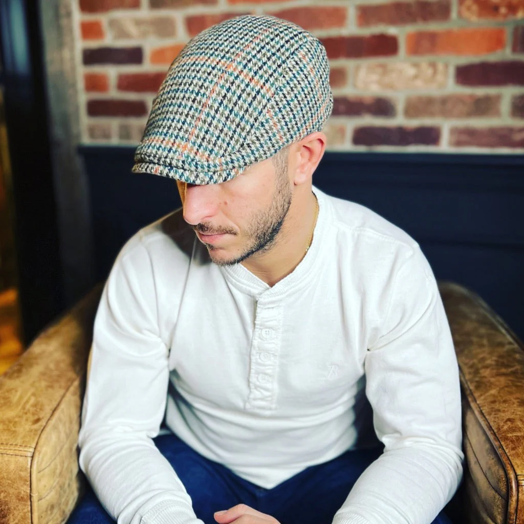 The Hound Boston Scally Cap - Brown Houndstooth - Image 6