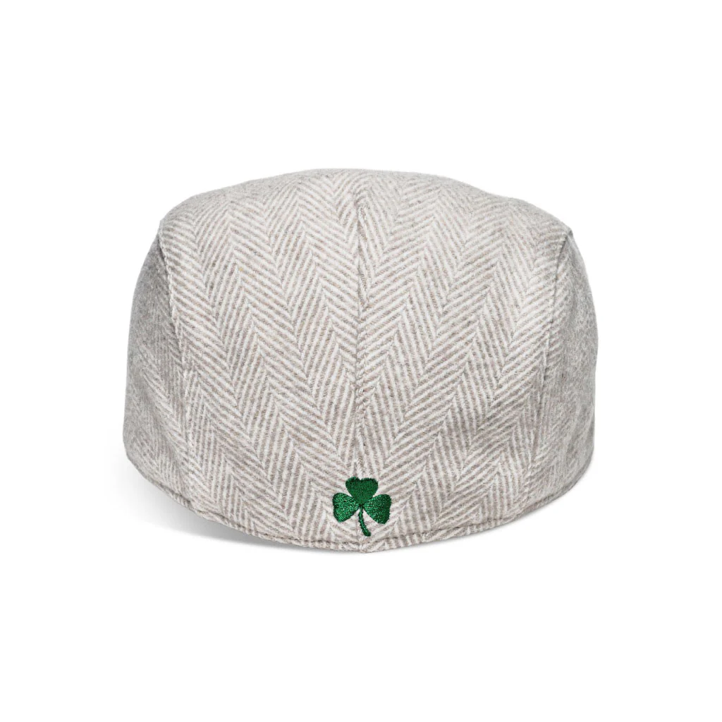 The Irish Boston Scally Cap - White Herringbone - Image 4