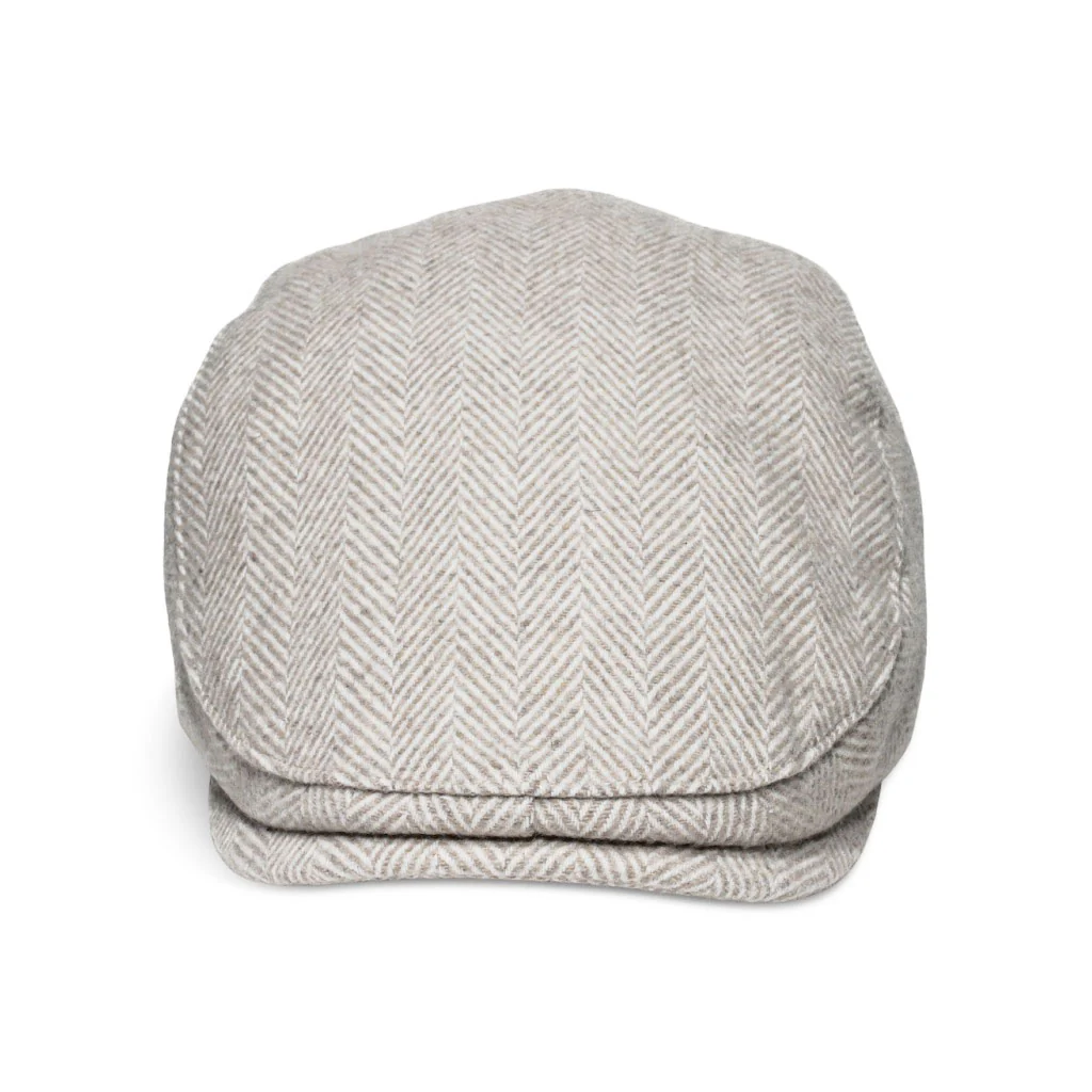 The Irish Boston Scally Cap - White Herringbone - Image 6