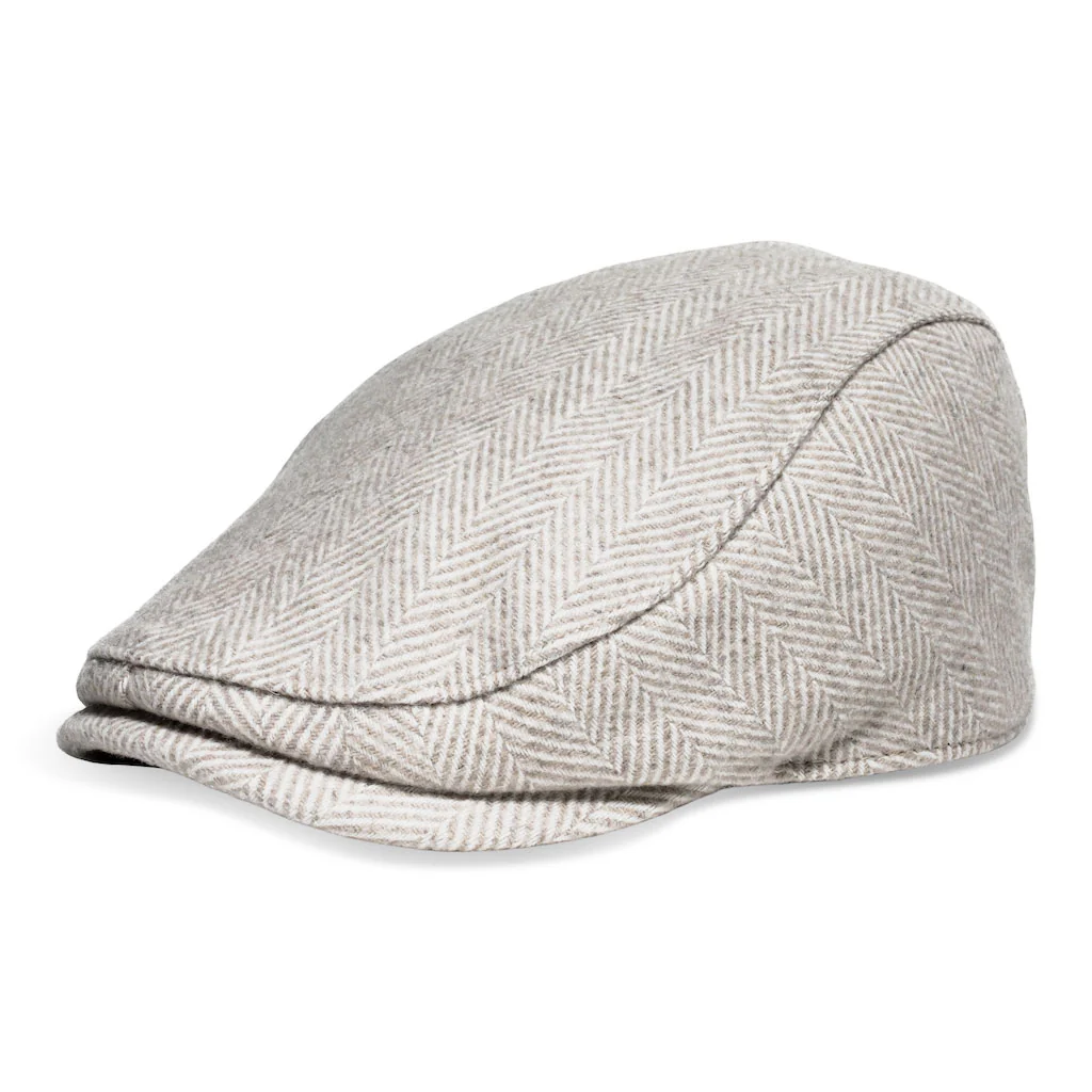 The Irish Boston Scally Cap - White Herringbone - Image 7