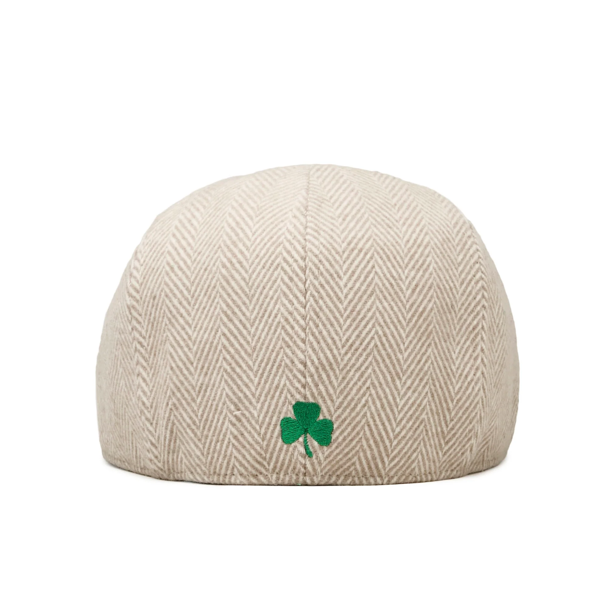 The 8 Panel Irish Boston Scally Cap - White Herringbone - Image 6